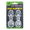 Bolt On Anchor D Rings (4 Pack)