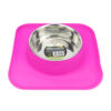 Stainless Steel Bowl with Silicon Diner Mat 540ml - Image 2