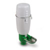 Plastic Bottle Cage Drinker with Metal Basin (Small Animal/ Rabbit) - Image 2