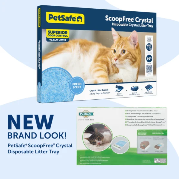 PetSafe® ScoopFree® Crystal Disposable Litter Tray, Fresh Scent, 3-Pack PAC00-14231 - Image 2